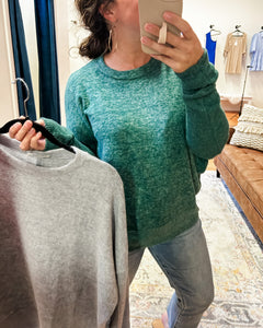 Snuggles Sweater in Heather Grey