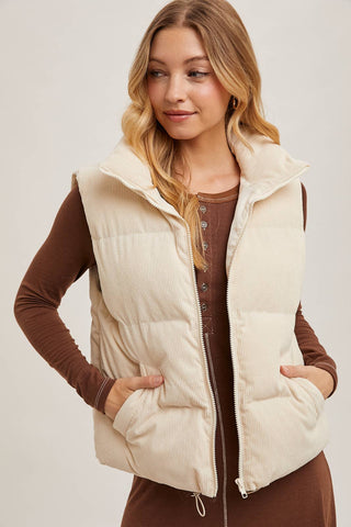 Tabitha Vest in Cream