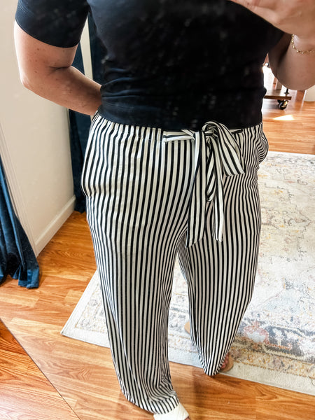 Autumn Stroll Striped Pants