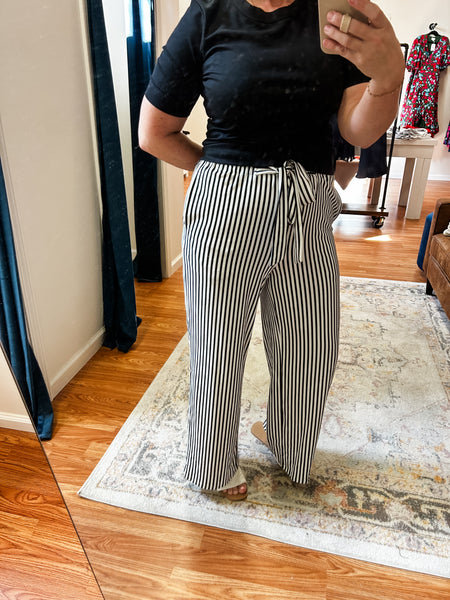 Autumn Stroll Striped Pants