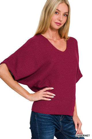 Ophelia Sweater in Cabernet