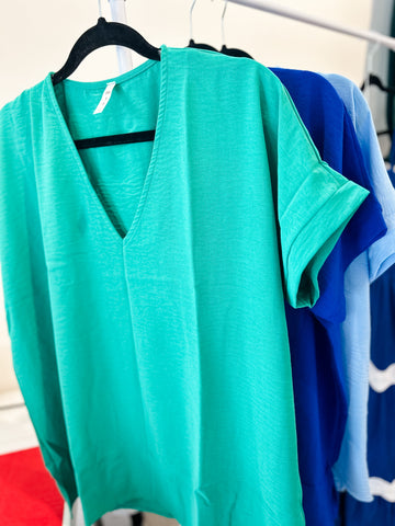 Desiree Top in Golf Course Green