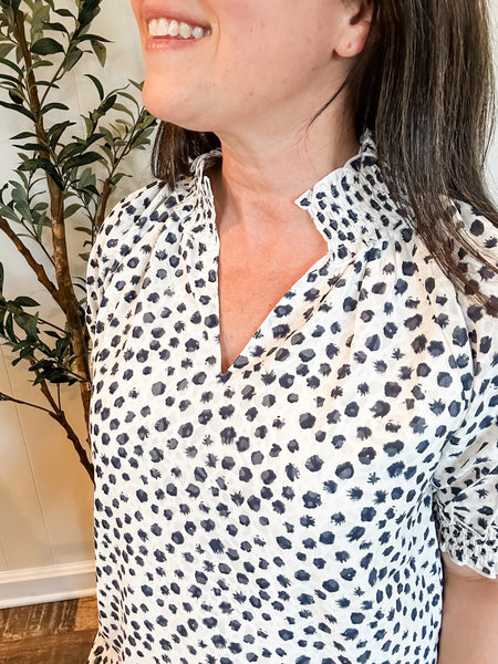 Dottie Top in Navy