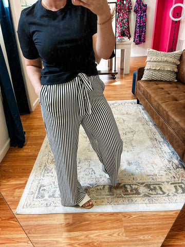 Autumn Stroll Striped Pants