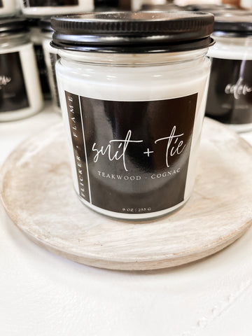 9 Ounce Candle: Suit + tie