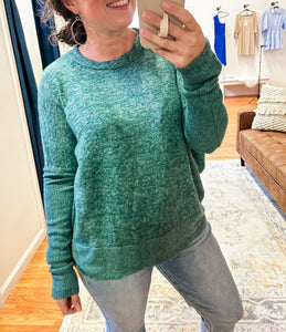 Snuggles Sweater in Dark Green