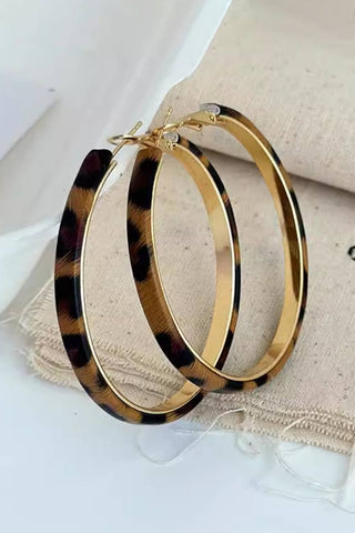 Lady Leopard Hoop Earrings