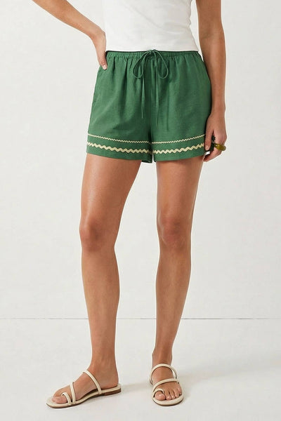 Sage Linen Shorts