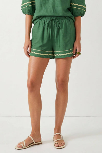 Sage Linen Shorts