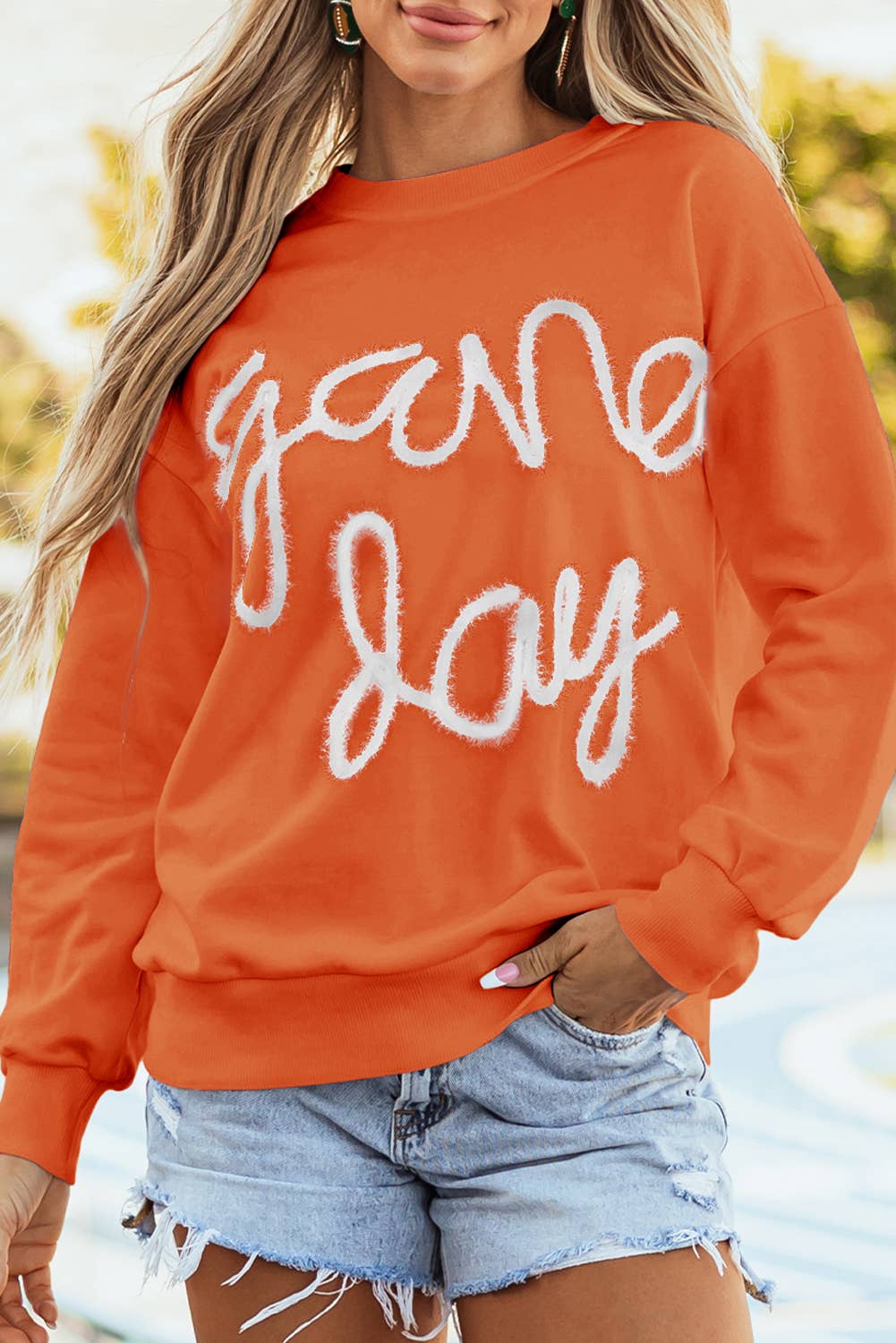 Game Day sweatshirt in Orange