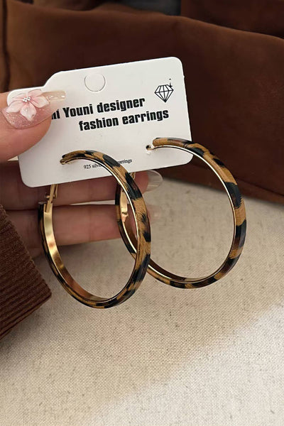 Lady Leopard Hoop Earrings