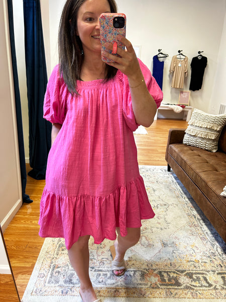 Rizzo Mini Dress in Pink