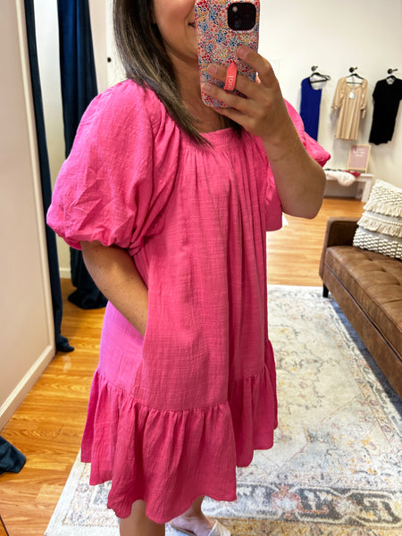 Rizzo Mini Dress in Pink