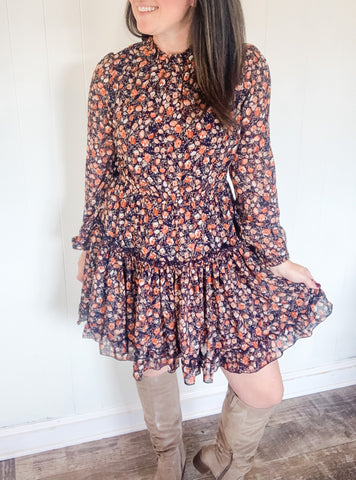 Knockout Floral Mini Dress
