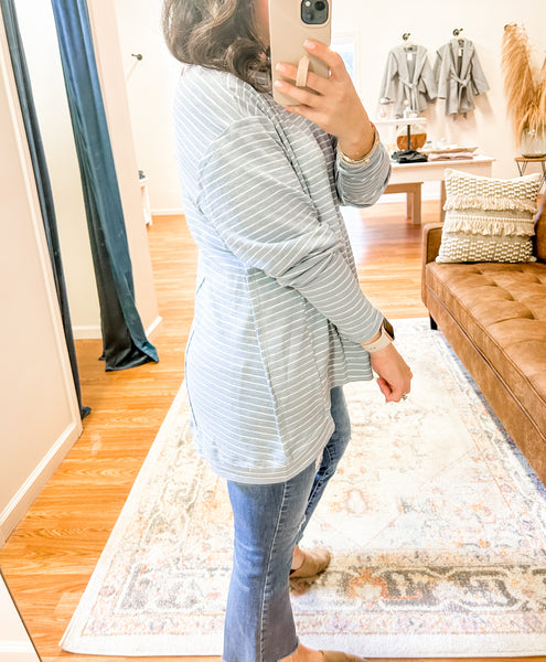 Everyday Stripes Top in Chambray